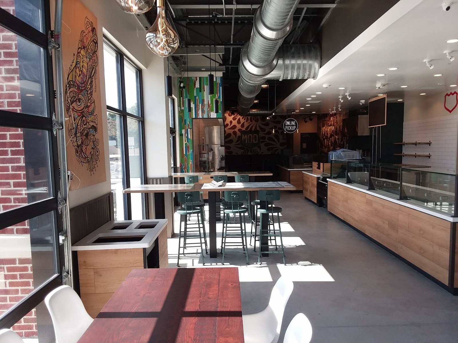 Commercial buildout, full room view