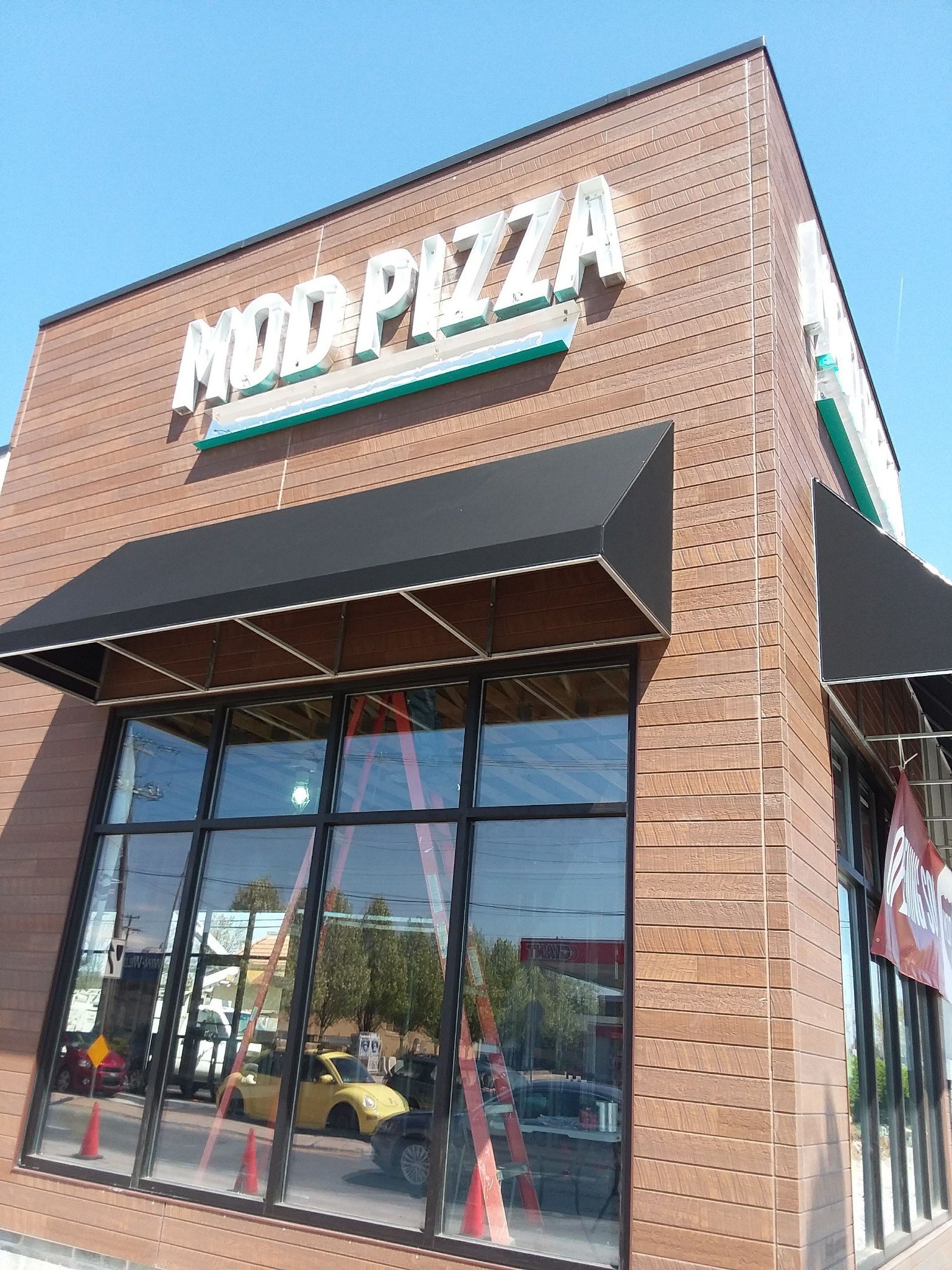 Renovated luxury kitchen with waterfall island